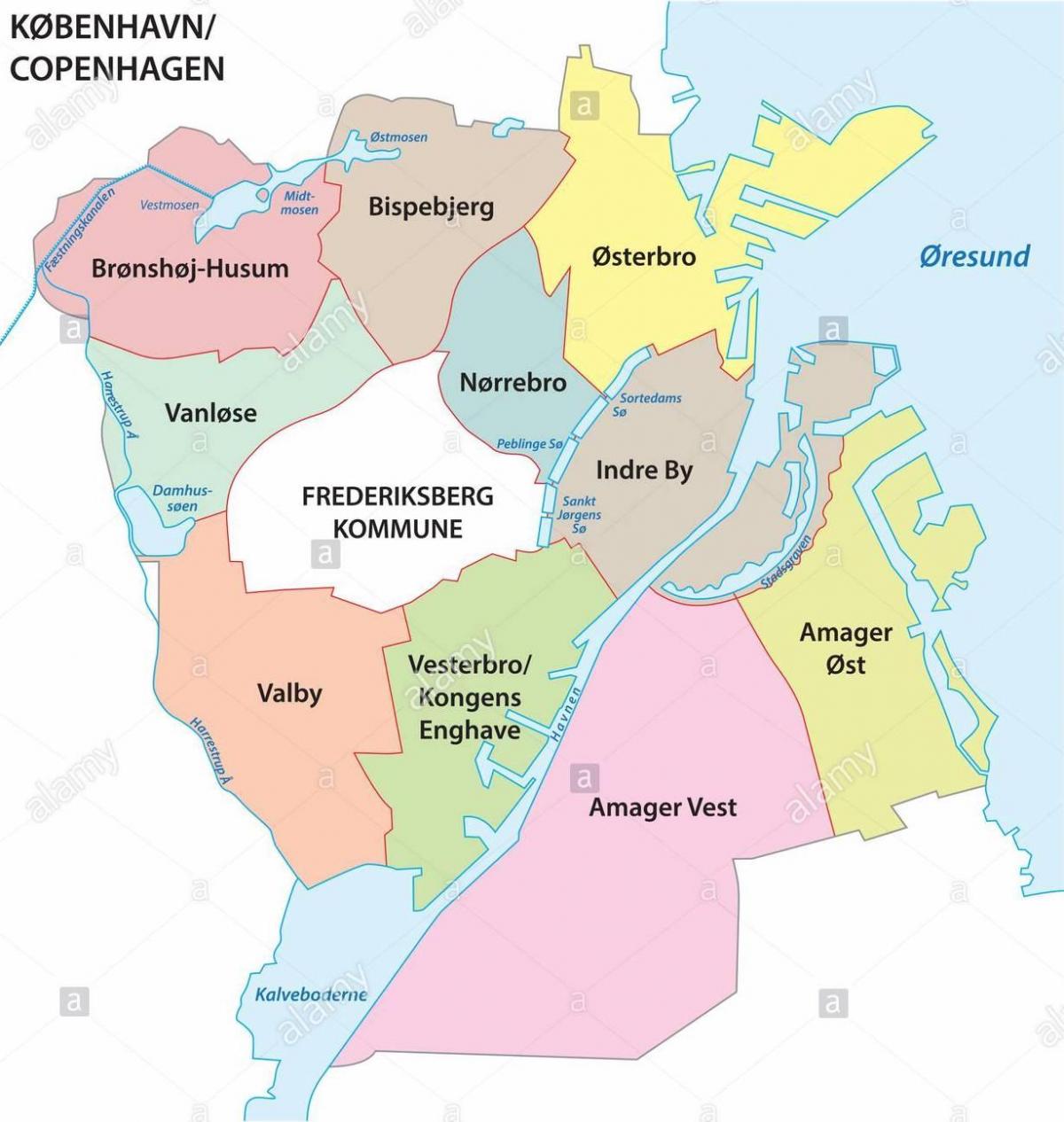 Copenhagen district map