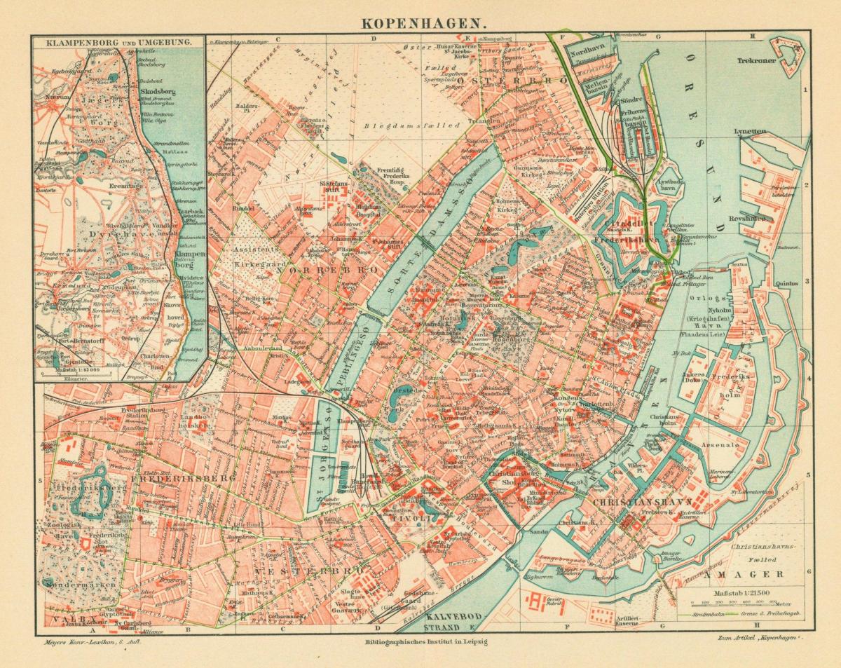 Copenhagen historical map