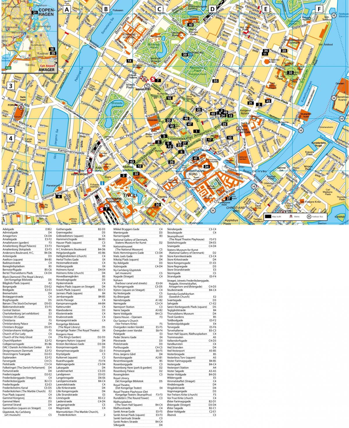 Copenhagen streets map